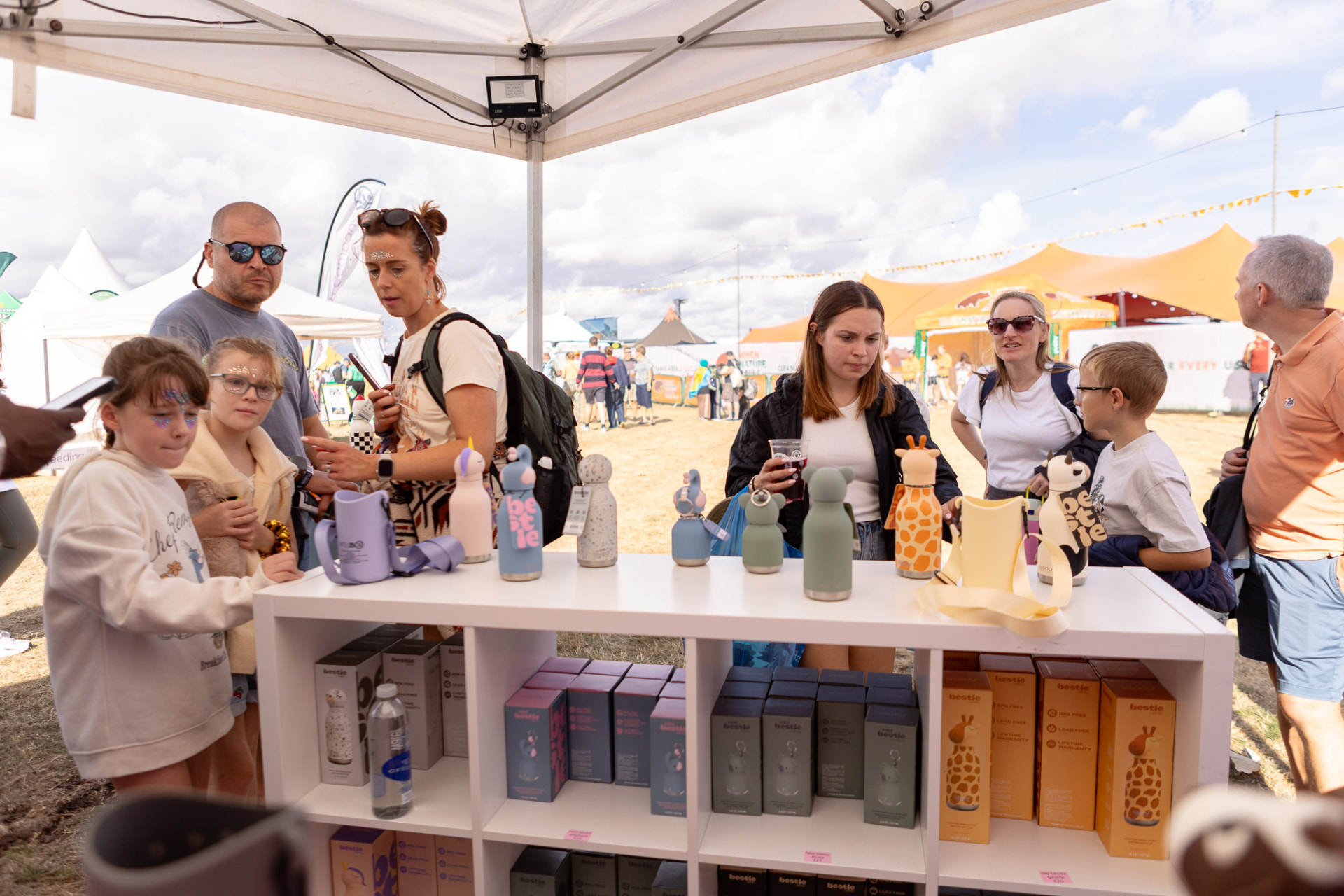 Hello Consumer sales team selling Asobu products on a busy stand at CarFest Silverstone 2026